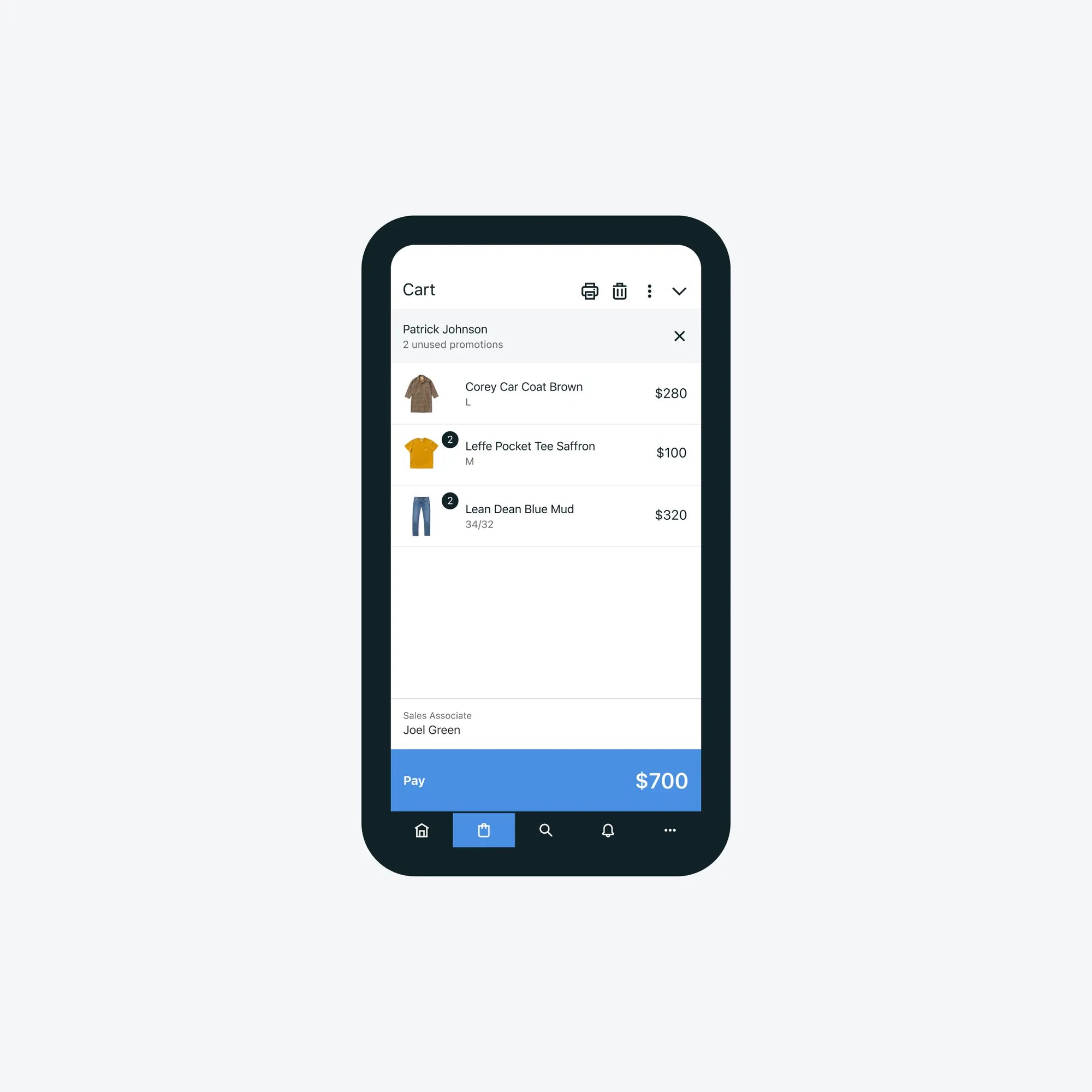 Sitoo system mobile